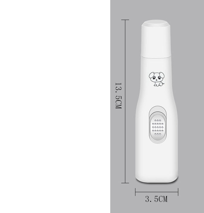 JMT-983370 Electric Nail Polisher for Pets - Safe and Quiet Dog & Cat Electric Nail Clipper with Battery Power