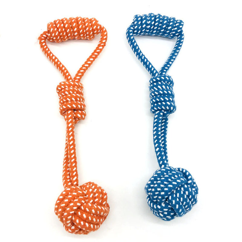 JMT-983434 Cotton Rope Dog Molar Ball Toy for Interactive Play and Dental Care