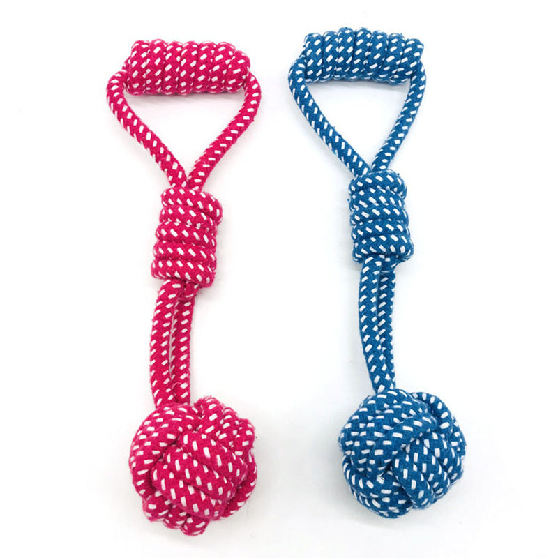 JMT-983434 Cotton Rope Dog Molar Ball Toy for Interactive Play and Dental Care