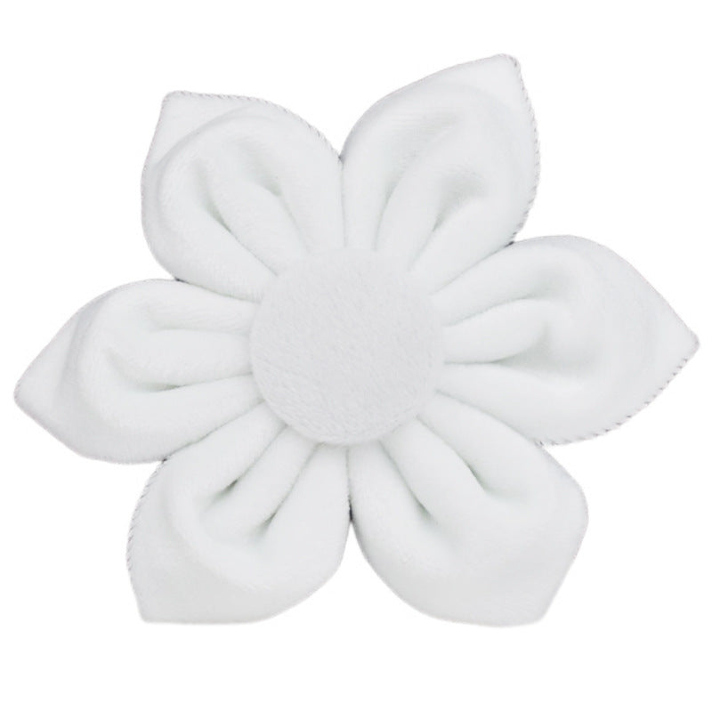 JMT-983626 Velvet Fabric Dog Collar with Leash, Bow, Flower, Dog Vest, and Poop Bag