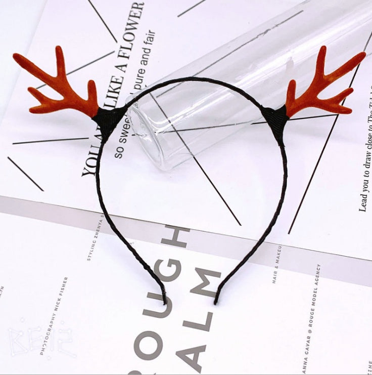 JMT-983818 Festive Christmas Antlers Headband for Holiday Celebrations
