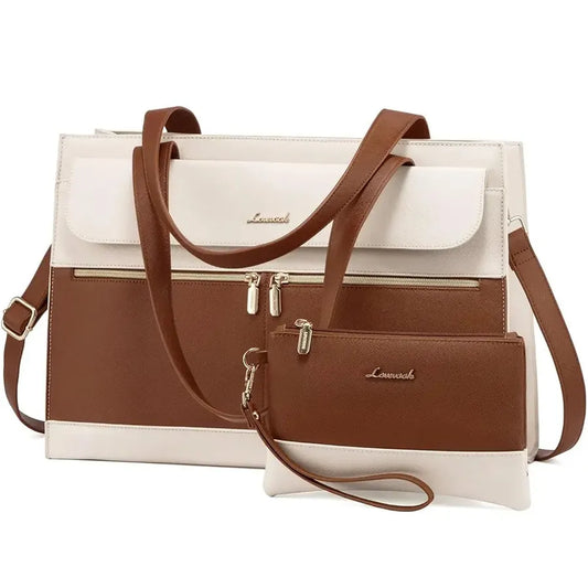 JMT-984010 Casual Tote Laptop Bags for Women - Set of 2, Large Capacity 15.6 Inch Handbags