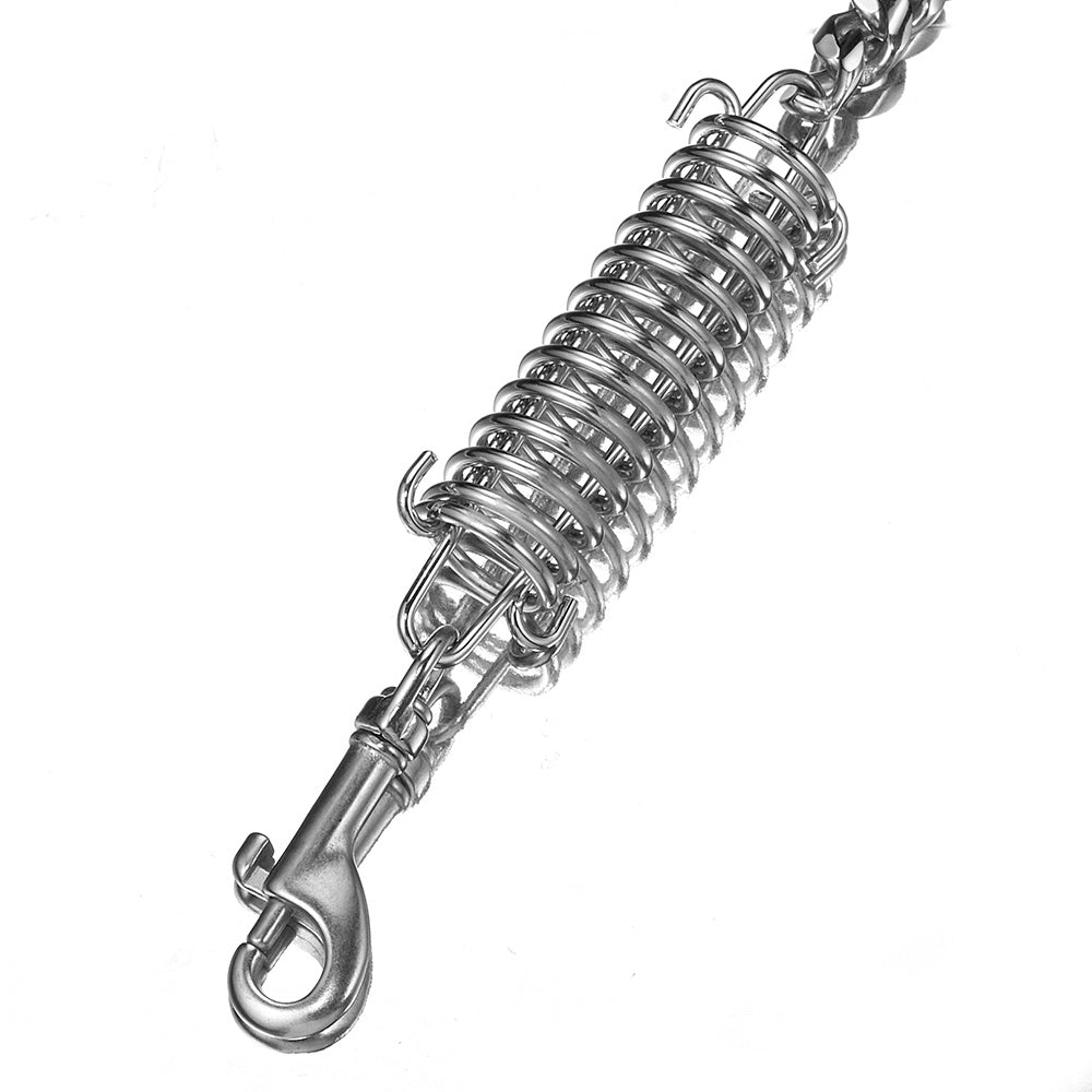 JMT-984778 Stainless Steel Dog Traction Rope - 15mm Wide, 120CM Long, Stylish and Comfortable for Bulldogs