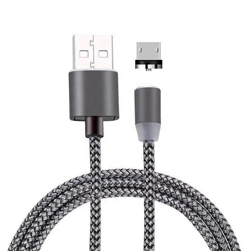 JMT-984970 Three-in-One Magnetic Suction Head Charging Cable for Android and Apple Devices, 1m Length
