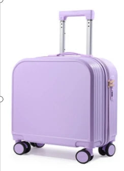 JMT-985162 Kids 20 Inch ABS Suitcase with Spinner Wheels - Square Travel Luggage for Students