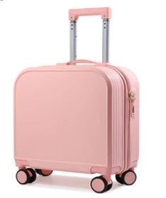 JMT-985162 Kids 20 Inch ABS Suitcase with Spinner Wheels - Square Travel Luggage for Students