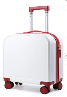 JMT-985162 Kids 20 Inch ABS Suitcase with Spinner Wheels - Square Travel Luggage for Students