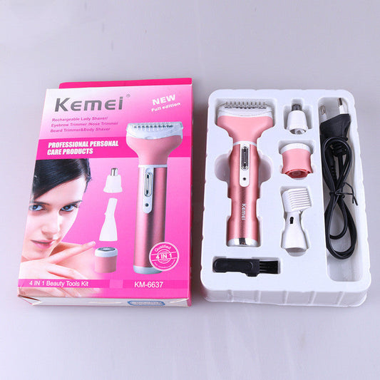 JMT-985674 4-in-1 Rechargeable Multi-Functional Shaver for Eyebrow, Nose, Ear, and Armpit Hair Removal