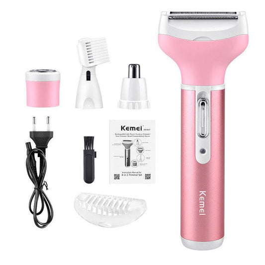 JMT-985674 4-in-1 Rechargeable Multi-Functional Shaver for Eyebrow, Nose, Ear, and Armpit Hair Removal