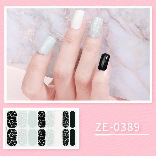 JMT-985738 Ladies Waterproof Nail Art Stickers - Love Heart Designs with Nail File