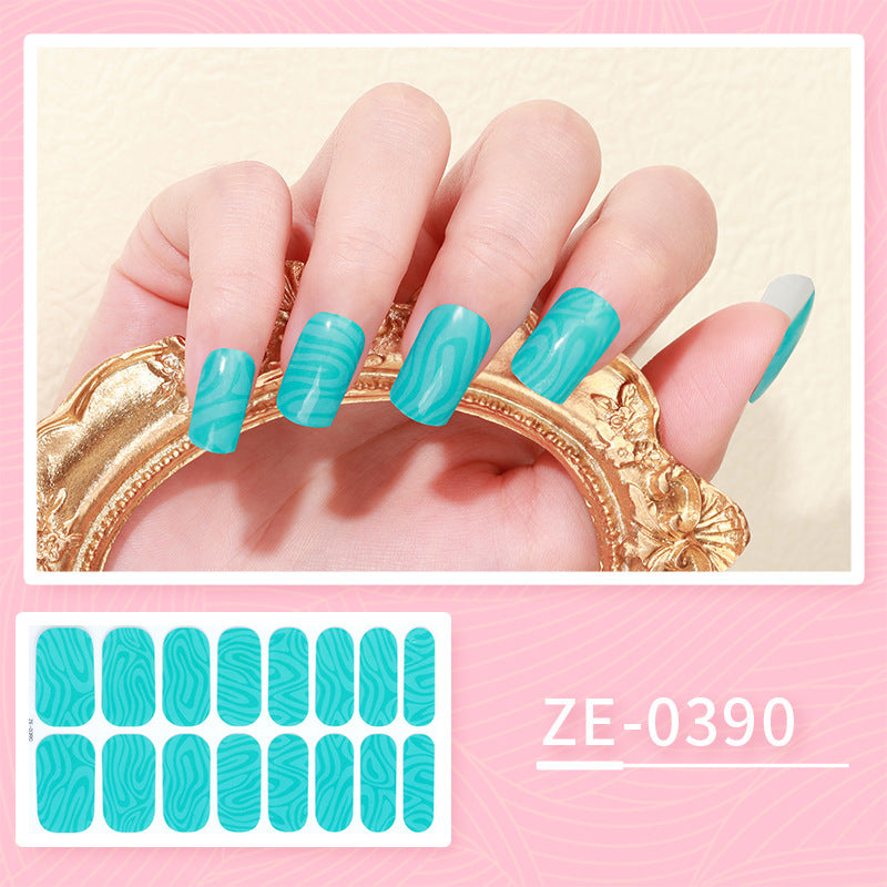 JMT-985738 Ladies Waterproof Nail Art Stickers - Love Heart Designs with Nail File