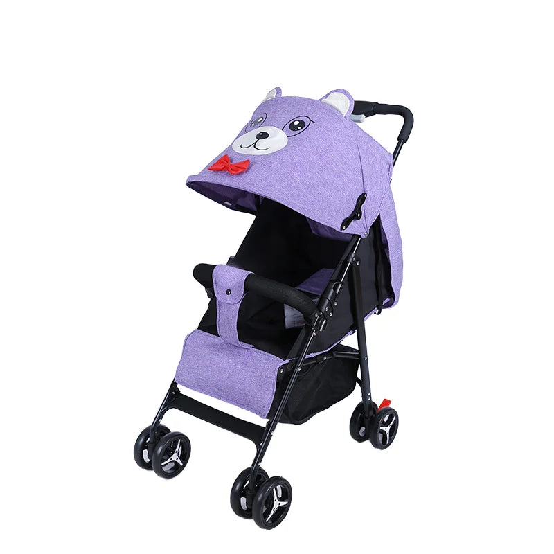 JMT-985866 Lightweight Foldable Baby Stroller for Infants and Toddlers (0-36 Months) in Cat/Rabbit Design