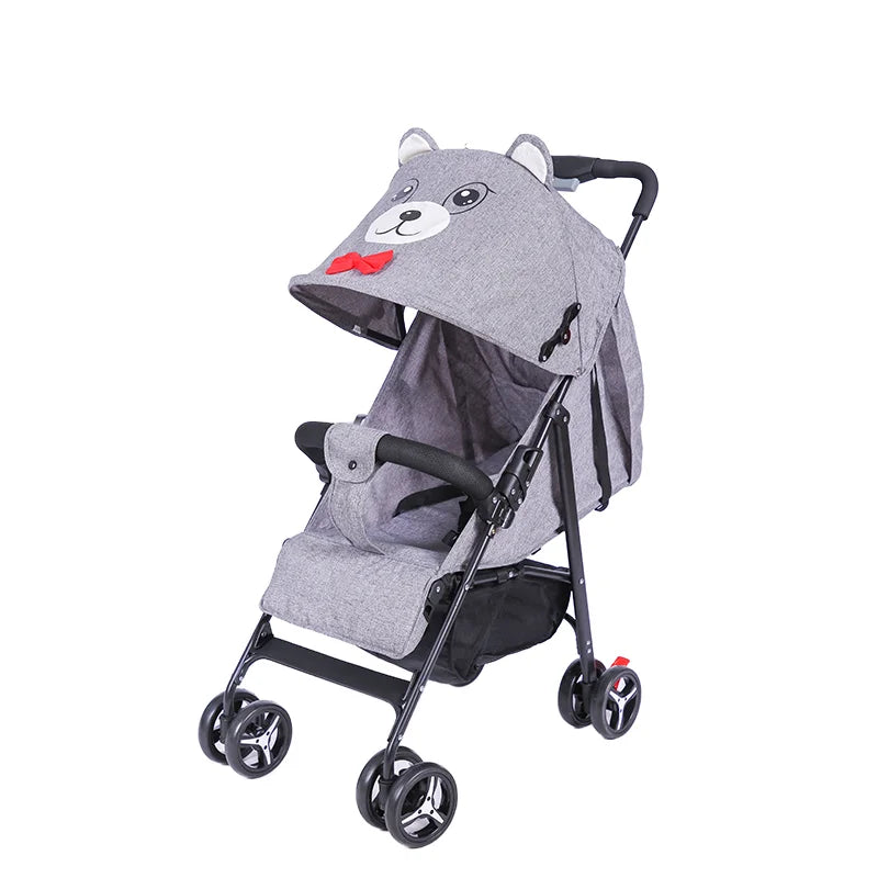JMT-985866 Lightweight Foldable Baby Stroller for Infants and Toddlers (0-36 Months) in Cat/Rabbit Design