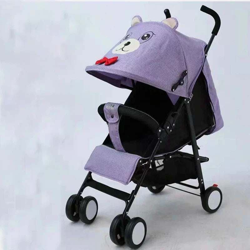 JMT-985866 Lightweight Foldable Baby Stroller for Infants and Toddlers (0-36 Months) in Cat/Rabbit Design