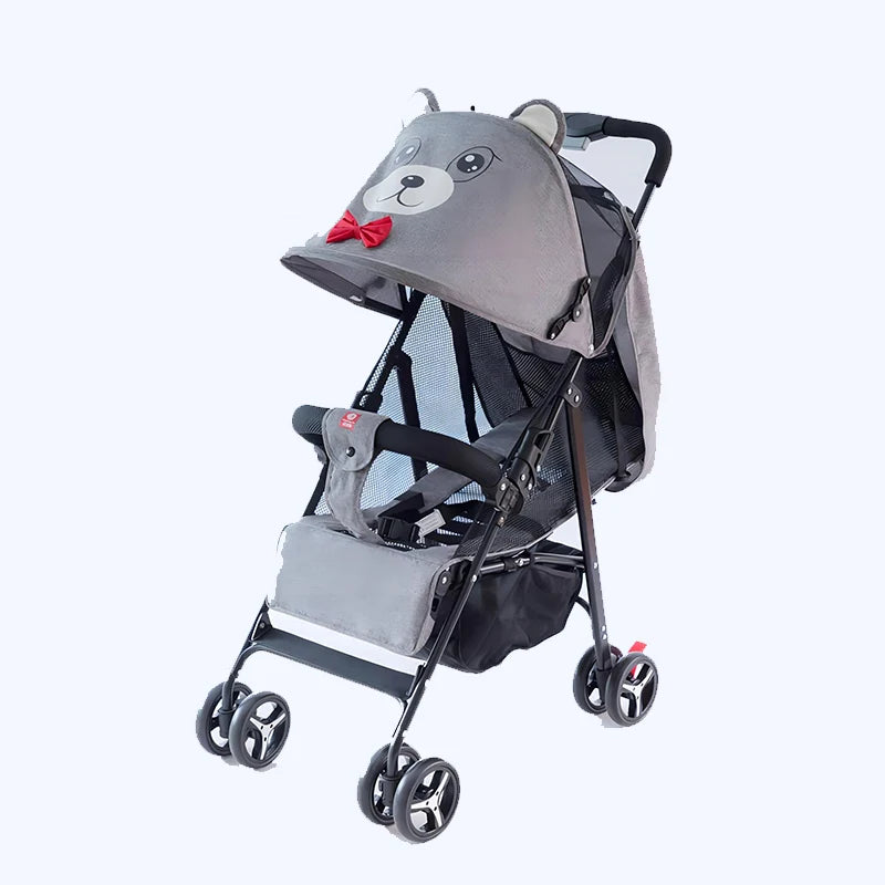 JMT-985866 Lightweight Foldable Baby Stroller for Infants and Toddlers (0-36 Months) in Cat/Rabbit Design