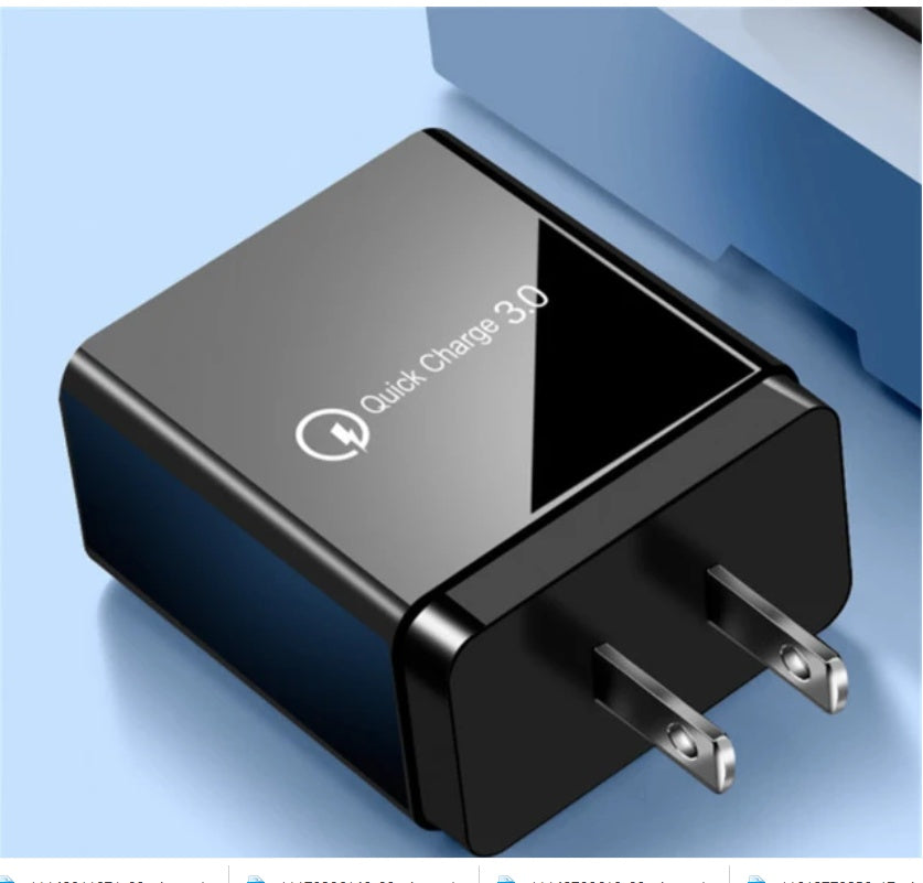 JMT-986122 3-Port USB Quick Charger - Direct Charge for Lithium Batteries, 5V/9V/12V Output