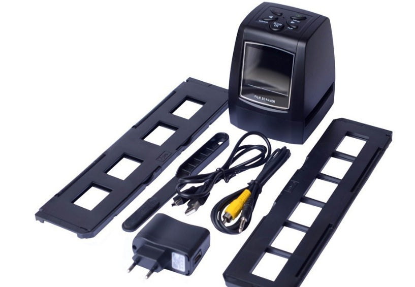 JMT-986762 Film Scanner with 5.0 Mega Pixels, USB2.0, 2.4" TFT LCD Display, Supports 35mm Film and Negatives