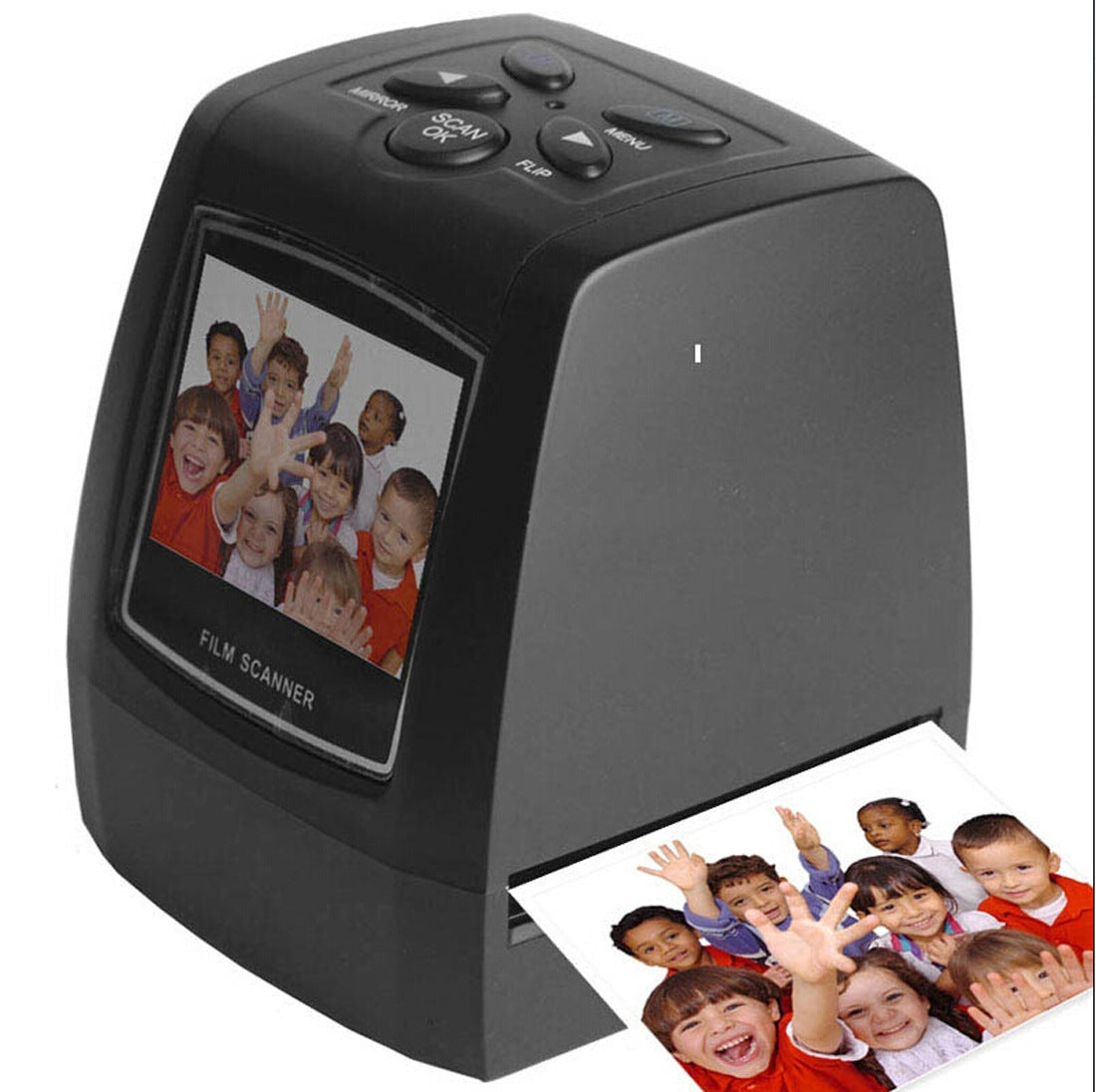 JMT-986762 Film Scanner with 5.0 Mega Pixels, USB2.0, 2.4" TFT LCD Display, Supports 35mm Film and Negatives