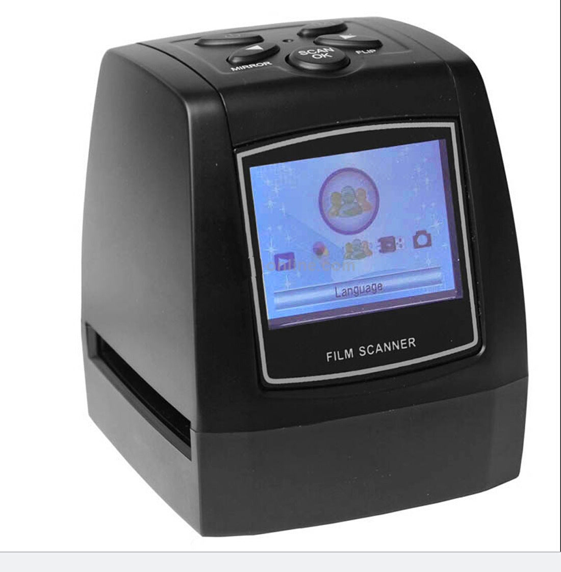 JMT-986762 Film Scanner with 5.0 Mega Pixels, USB2.0, 2.4" TFT LCD Display, Supports 35mm Film and Negatives