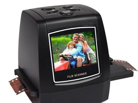 JMT-986762 Film Scanner with 5.0 Mega Pixels, USB2.0, 2.4" TFT LCD Display, Supports 35mm Film and Negatives