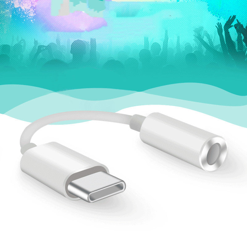 JMT-986762 USB-C to 3.5mm Earphone Adapter with Built-in DAC Chip Decoder