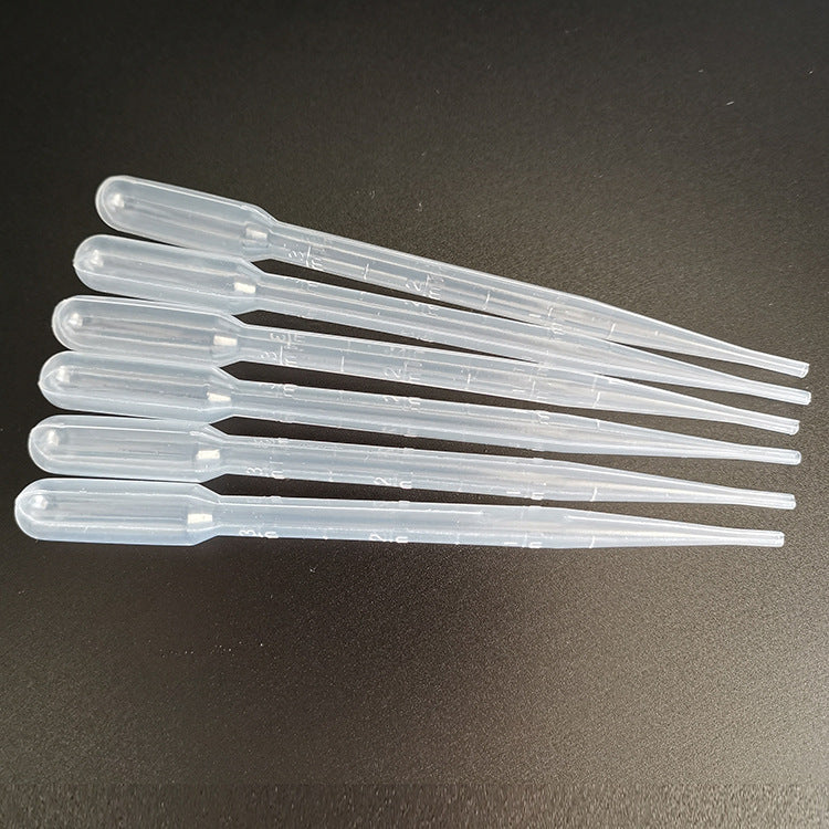 JMT-986890 3ML Plastic Graduated Dropper Straws for Cosmetic Dispensing - Pack of 10