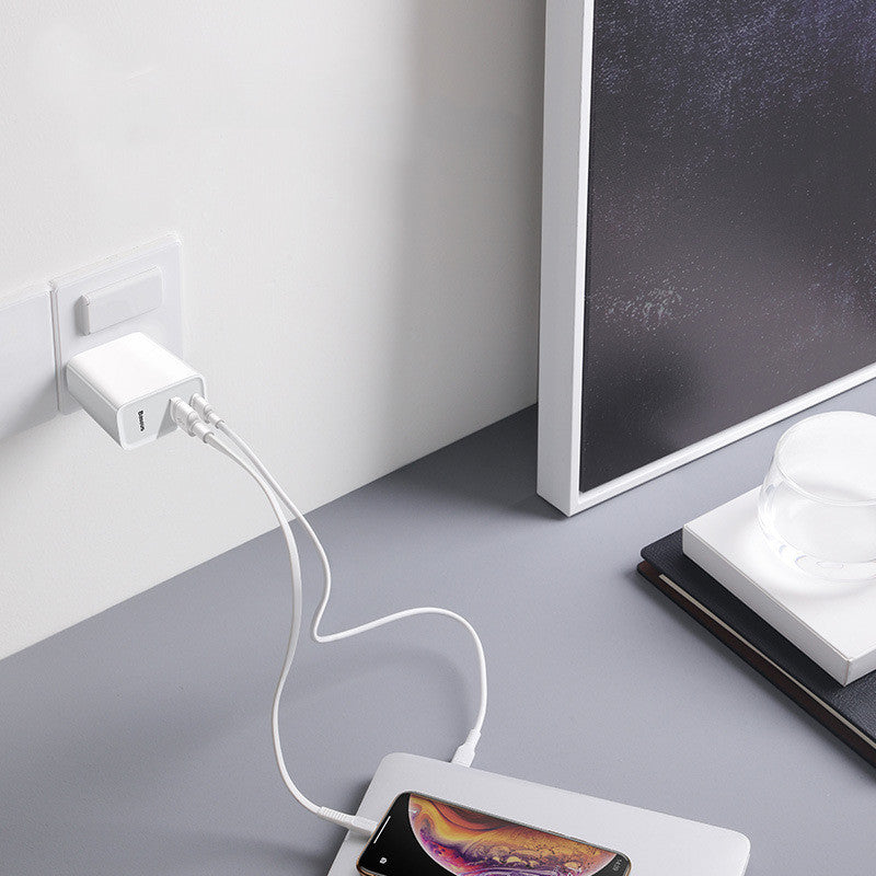 JMT-987274 30W USB Power Adapter with PD & QC Fast Charging for Mobile Phones and Tablets