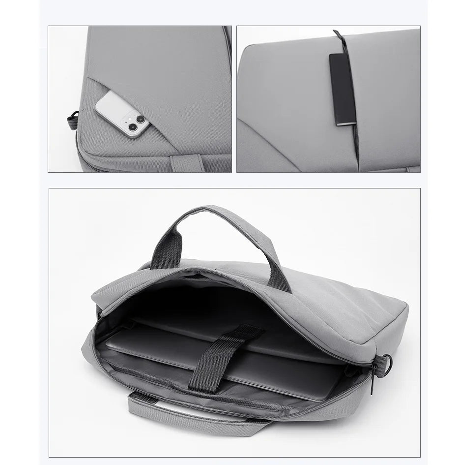 JMT-987402 Waterproof Oxford Single Shoulder Laptop Briefcase for Travel