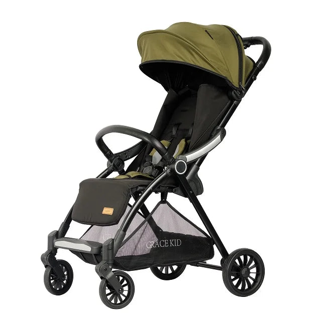JMT-987594 Sturdy Green Baby Stroller with Durable Composite Fabric