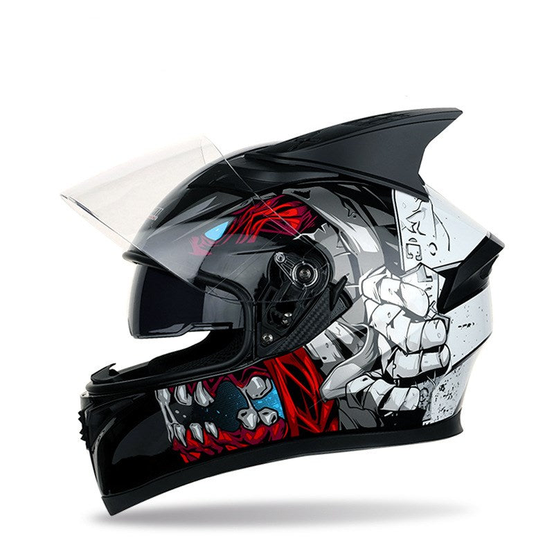 JMT-987658 Four Seasons Corner Motorcycle Racing Helmet - Optimized Safety, Aerodynamic Design, and Superior Comfort