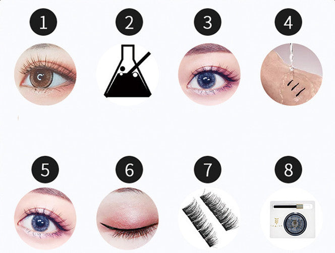 JMT-987850 Magnetic Eyelash Curler Set with Stainless Steel Alloy and Soft Magnetic Strip for Easy Application