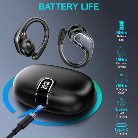 JMT-987914 Waterproof Wireless Earbuds for Sports and Gaming - Noise Canceling TWS Earphones with Secure Fit