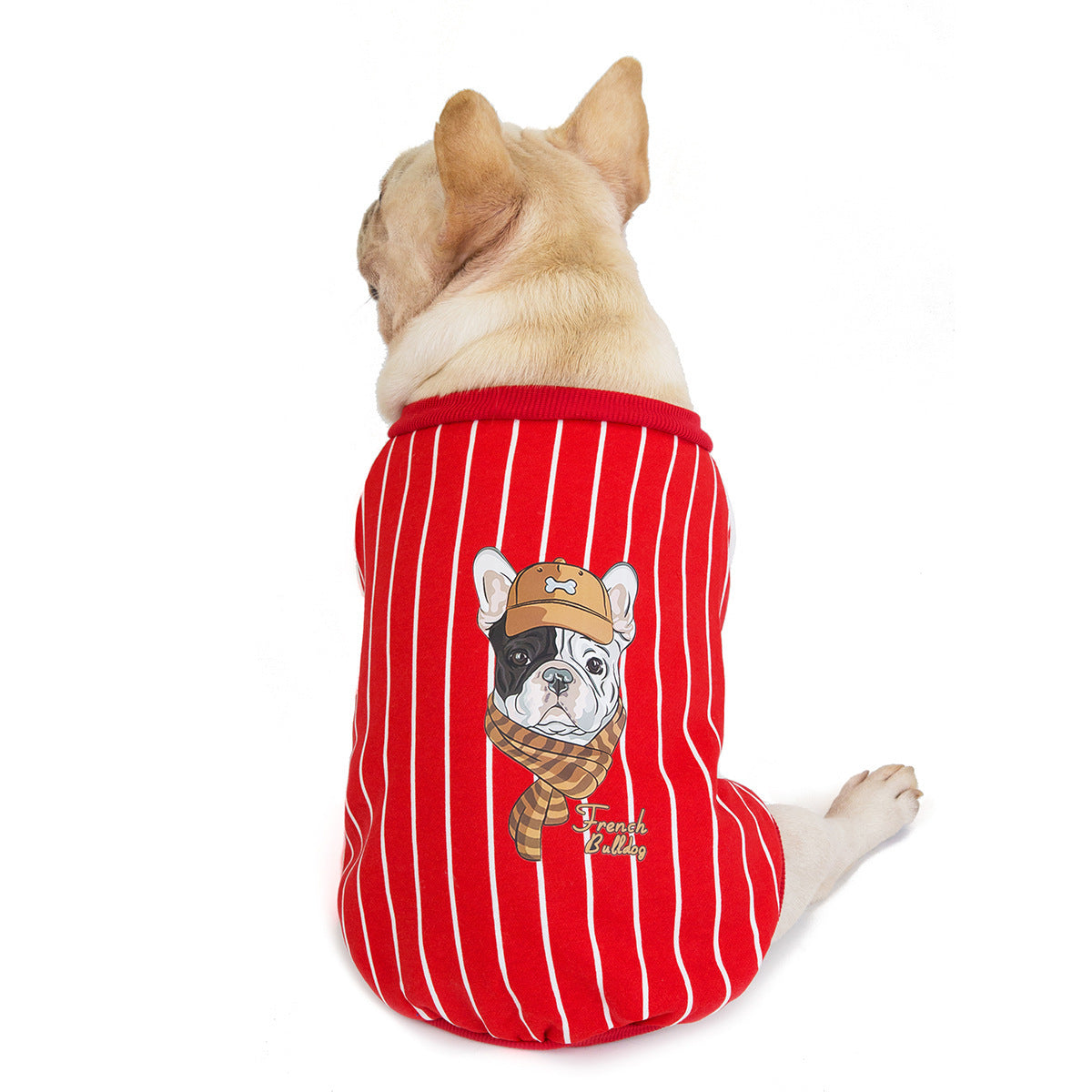 JMT-988362 Bulldog Cotton Dog Apparel - Comfortable & Stylish Clothing for Your Pet