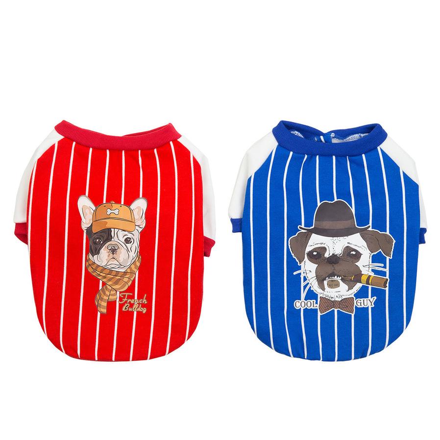 JMT-988362 Bulldog Cotton Dog Apparel - Comfortable & Stylish Clothing for Your Pet