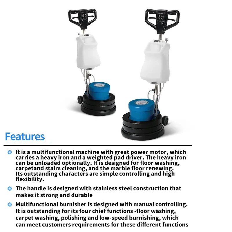 JMT-988362 Marble Floor Cleaning and Polishing Machine with Automatic Scrubbing and Waxing Function