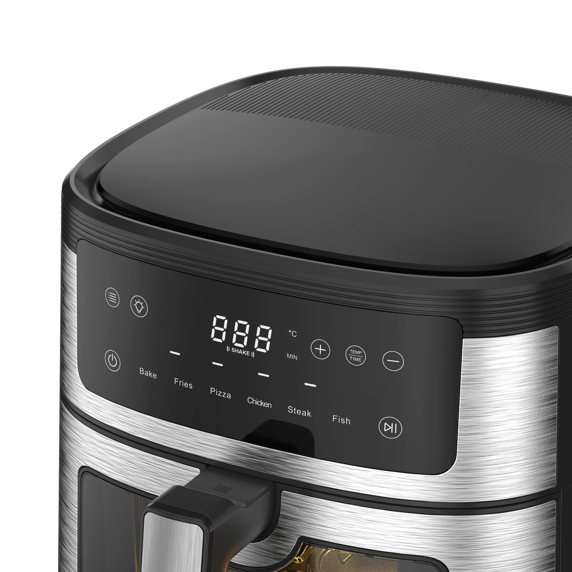 JMT-988490 6L Electric Digital Air Fryer with Viewing Window, Stainless Steel Kitchen Appliance