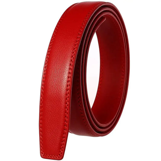 JMT-988490 Men's Custom Leather Belt with Automatic Buckle - Stylish and Adjustable Leather Strap