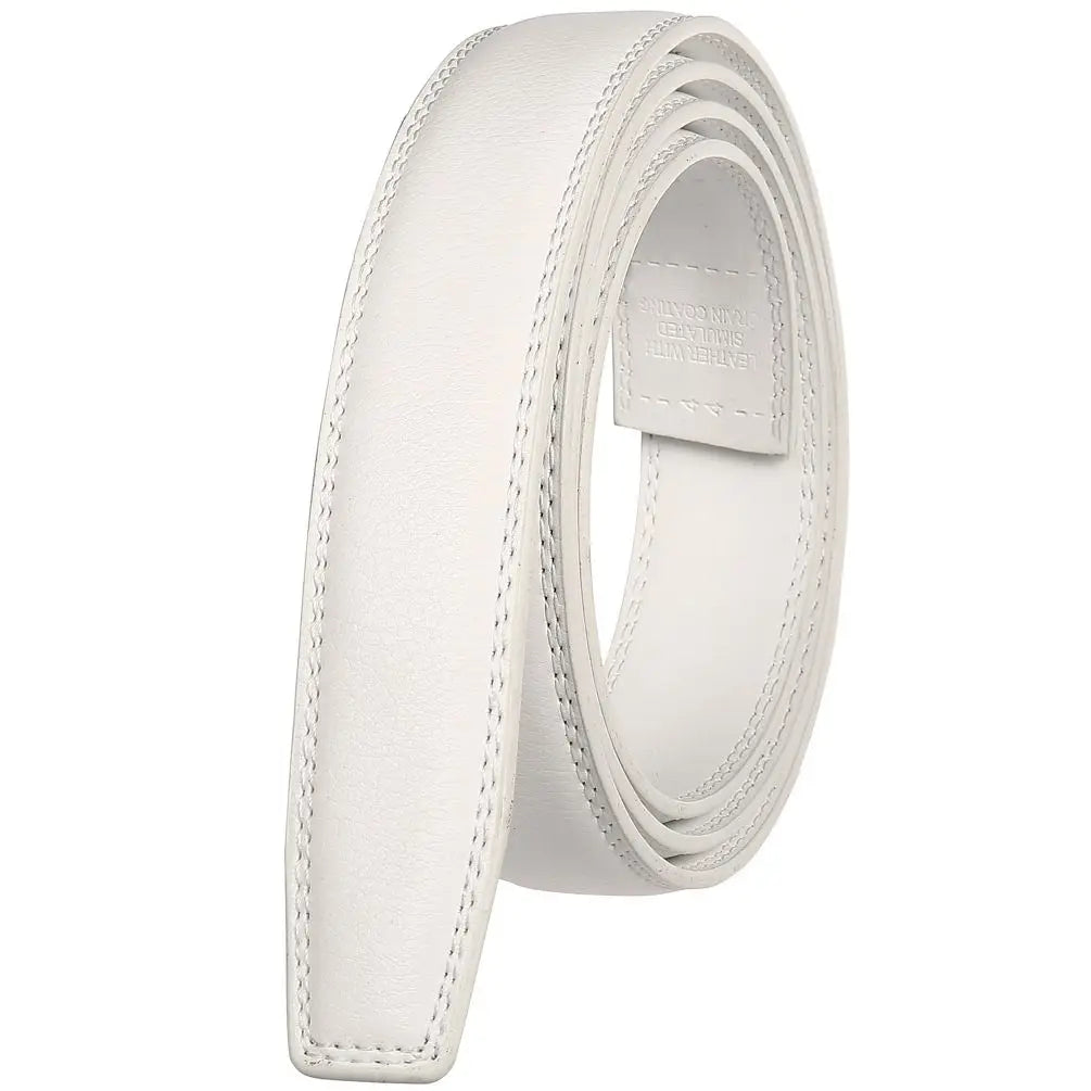JMT-988490 Men's Custom Leather Belt with Automatic Buckle - Stylish and Adjustable Leather Strap