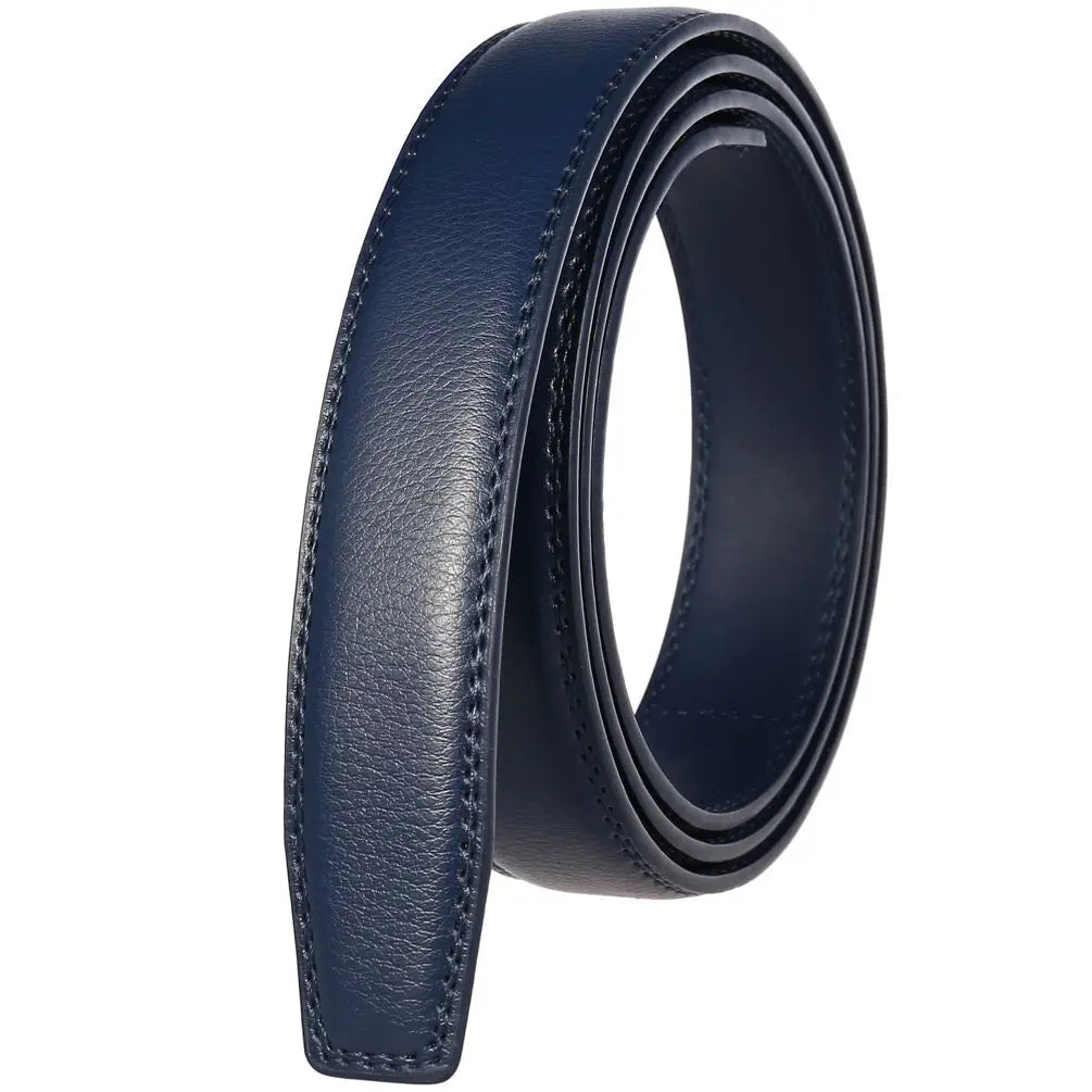 JMT-988490 Men's Custom Leather Belt with Automatic Buckle - Stylish and Adjustable Leather Strap