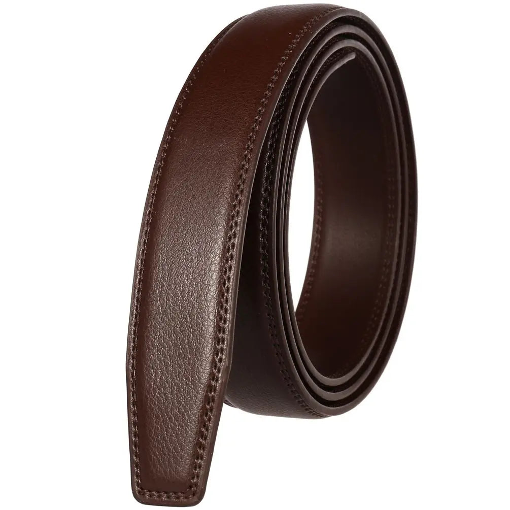 JMT-988490 Men's Custom Leather Belt with Automatic Buckle - Stylish and Adjustable Leather Strap