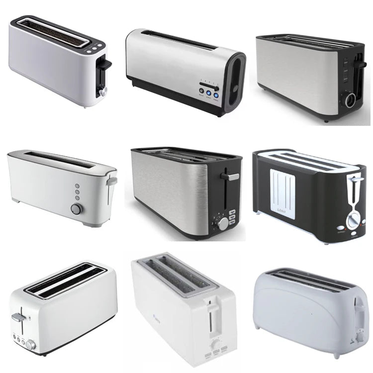 JMT-988682 1300W Long Slot 4-Slice Toaster for Household Use