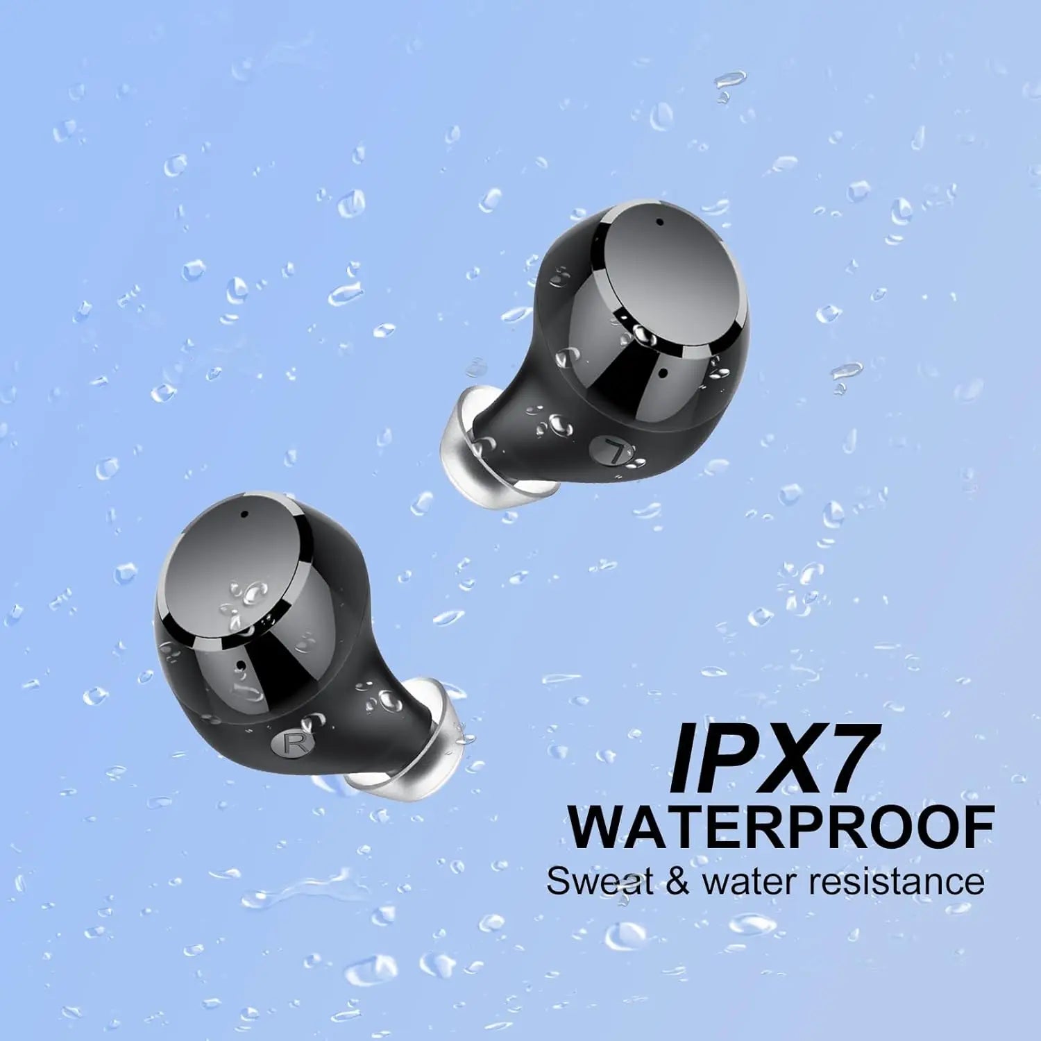 JMT-989066 Transparent Crystal TWS True Wireless Earbuds with Handsfree Functionality