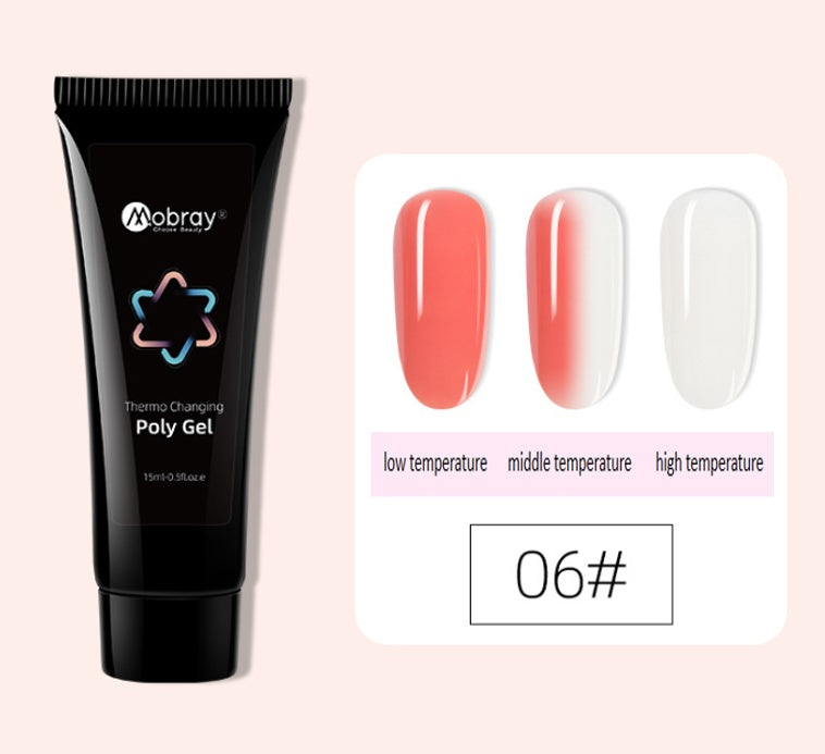 JMT-989194 Nail Extension Gel Kit with Mouse Lamp, Primer, Sealing Layer, and Cleaning Solution - Multiple Colors Available