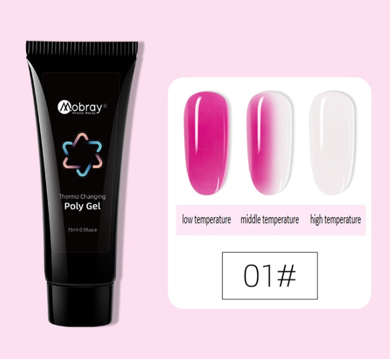 JMT-989194 Nail Extension Gel Kit with Mouse Lamp, Primer, Sealing Layer, and Cleaning Solution - Multiple Colors Available