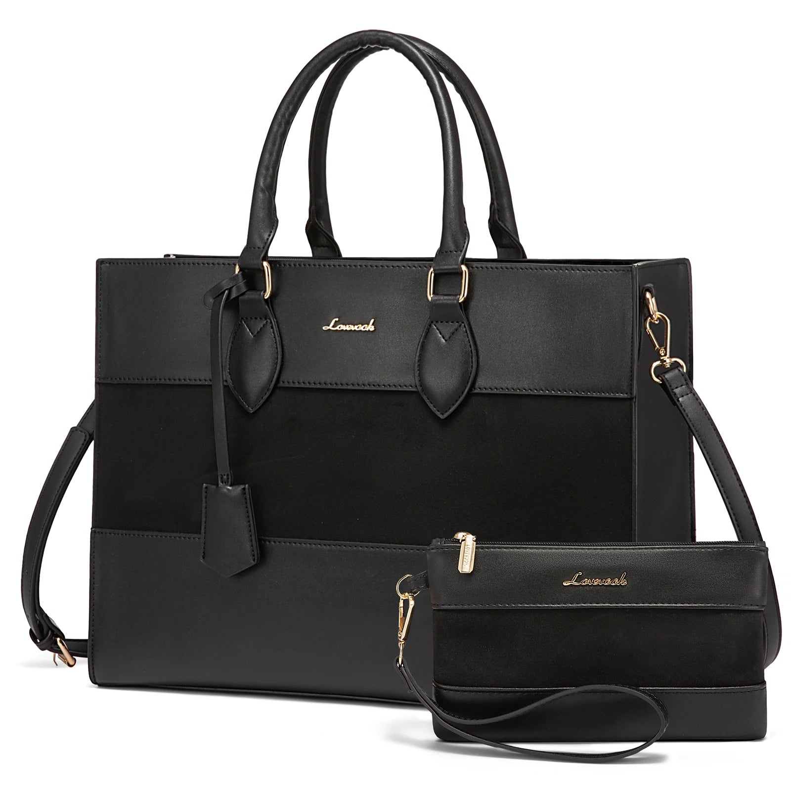 JMT-989706 Customizable 15.6-17 Inch Laptop Shoulder Tote Bag for Women - Professional Office Briefcase Handbag