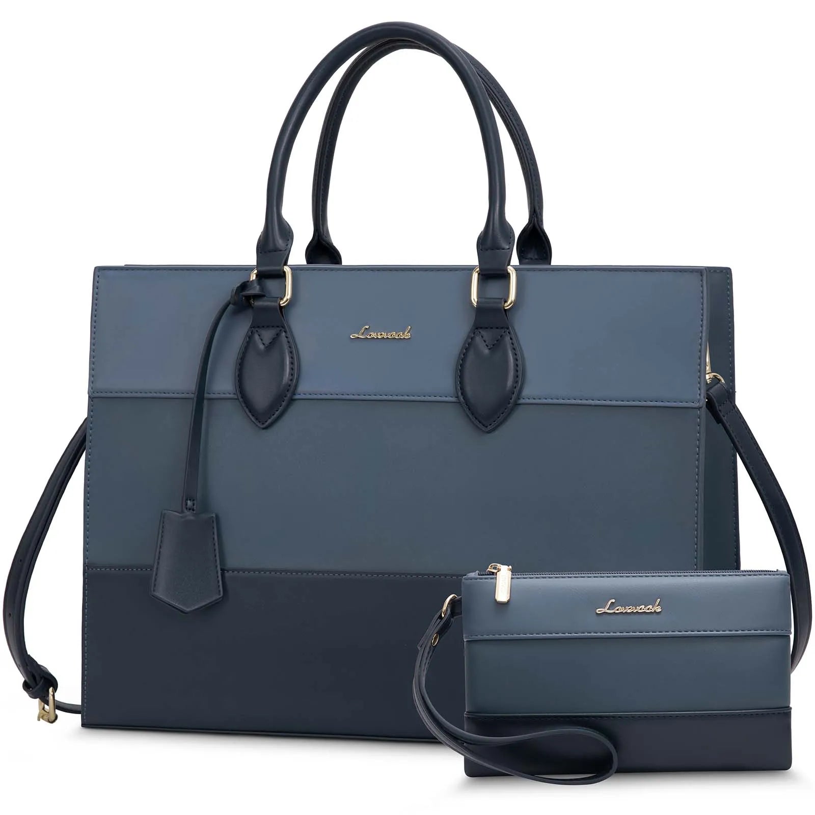 JMT-989706 Customizable 15.6-17 Inch Laptop Shoulder Tote Bag for Women - Professional Office Briefcase Handbag