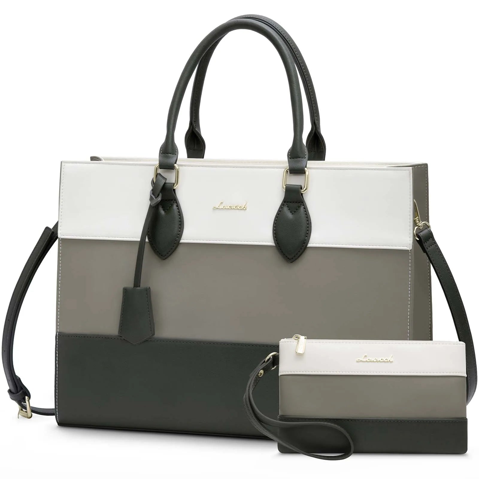 JMT-989706 Customizable 15.6-17 Inch Laptop Shoulder Tote Bag for Women - Professional Office Briefcase Handbag