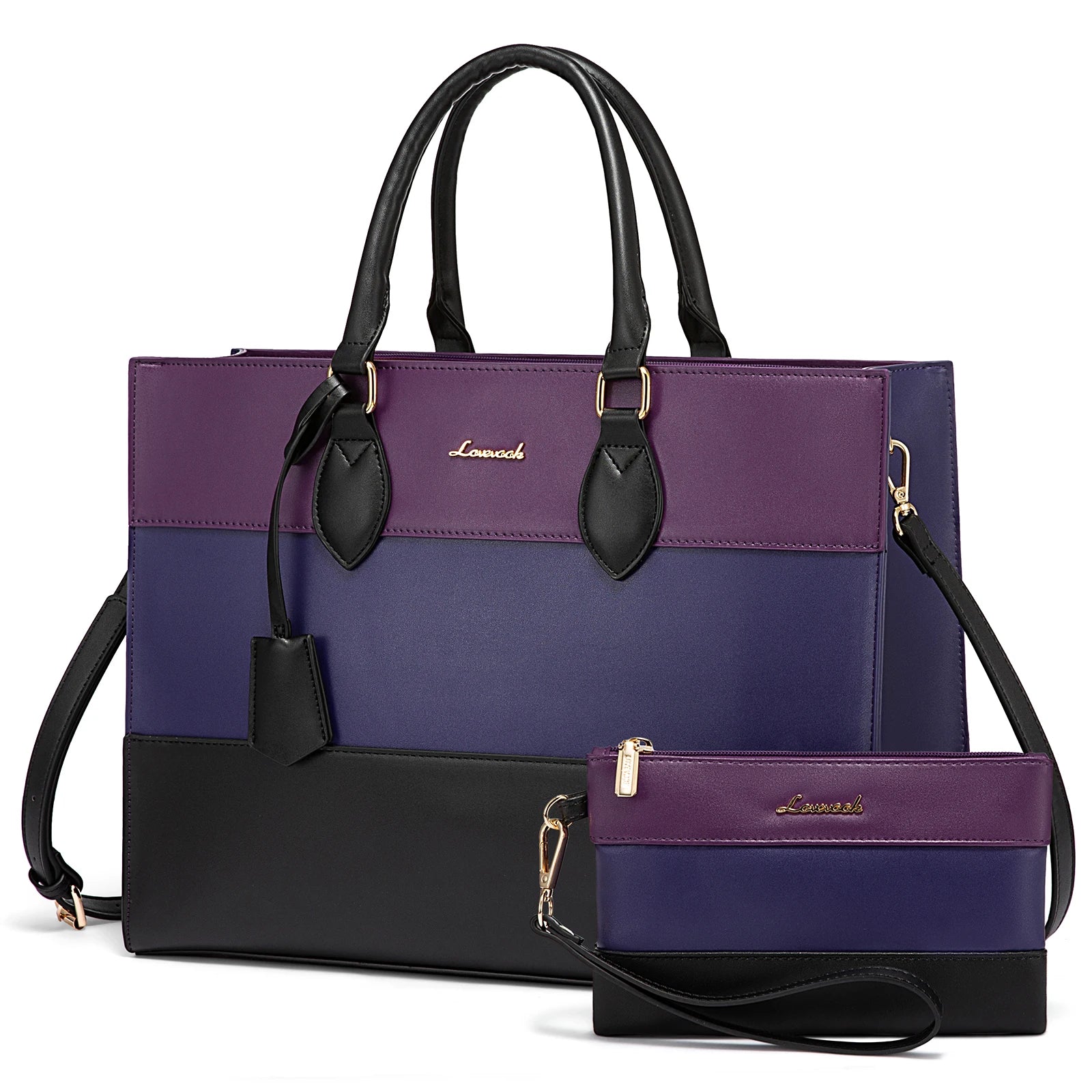 JMT-989706 Customizable 15.6-17 Inch Laptop Shoulder Tote Bag for Women - Professional Office Briefcase Handbag