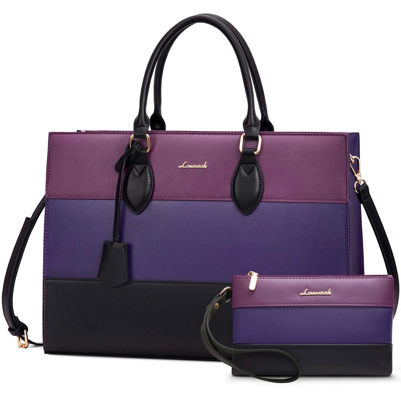 JMT-989706 Customizable 15.6-17 Inch Laptop Shoulder Tote Bag for Women - Professional Office Briefcase Handbag