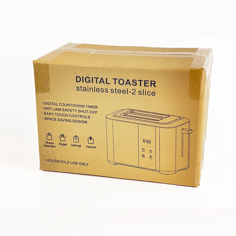 JMT-989834 ETL Certified Stainless Steel Touch Panel LED Toaster, 102V-60Hz